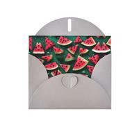 YYHWHJDE Biglietto di auguri grigio con motivo anguria per Natale, compleanno dei bambini, San Valentino e invito per feste