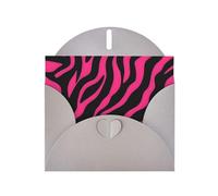 YYHWHJDE Biglietto di auguri grigio con stampa di zebra, tigre, leopardo, rosa, per Natale, compleanno dei bambini, San Valentino e inviti per feste