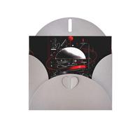 YYHWHJDE Biglietto di auguri grigio Una freccia attraverso il cuore motivo perfetto per San Valentino, anniversario di matrimonio e inviti per feste