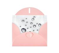 YYHWHJDE Biglietto di auguri rosa con consigli per piccole gocce d'acqua, immagine perfetta per San Valentino, anniversario di matrimonio e inviti per feste