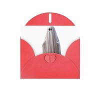 YYHWHJDE - Biglietto di auguri rosso con immagine dell'anima errante, perfetto per San Valentino, anniversario di matrimonio e inviti per feste