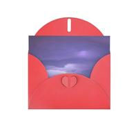 YYHWHJDE Biglietto di auguri rosso con stampe di tempesta fulminea per Natale, compleanno dei bambini, San Valentino e inviti per feste