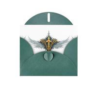YYHWHJDE - Biglietto di auguri verde scuro con ali di spine, perfetto per San Valentino, anniversario di matrimonio e inviti per feste