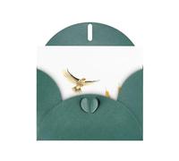 YYHWHJDE Biglietto di auguri verde scuro Skylarks volare sopra i campi di grano modello per festivo festa di compleanno invito