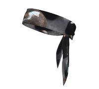YYHWHJDE Black Mystery Heart Stone Prints Foulard sportivo, assorbe il sudore e traspirante, fascia per capelli movimento, fazzoletto su entrambi i lati
