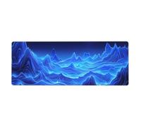 YYHWHJDE Blue Moon Blue Mountain Picture Tappetino per mouse extra large per computer ufficio tastiera da gioco antiscivolo versione ispessita 30,5 x 80 cm