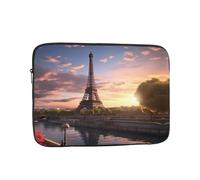 YYHWHJDE Borsa a tasca antiurto per laptop da 17", con motivo Torre Eiffel di Parigi, per uomini e donne, ideale per viaggi d'affari, scuola e uso quotidiano