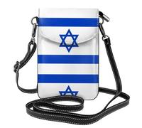 YYHWHJDE Borsa a tracolla in vera pelle con bandiera israeliana