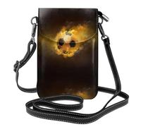 YYHWHJDE Borsa a tracolla per telefono in vera pelle da calcio