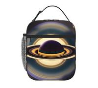 YYHWHJDE Borsa termica portatile per il pranzo, con bellissimo motivo Saturno, riutilizzabile, durevole, per uomini e donne, facile da trasportare