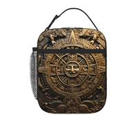 YYHWHJDE Borsa termica portatile per il pranzo con calendario Maya, motivo fine del mondo, riutilizzabile, durevole, per uomini e donne