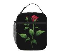 YYHWHJDE Borsa termica portatile per il pranzo con rose con spine stampe, riutilizzabile, resistente per uomini e donne, facile da trasportare