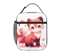 YYHWHJDE Borsa termica portatile per il pranzo, con stampa di un piccolo panda timido, riutilizzabile, durevole, per uomini e donne, facile da trasportare