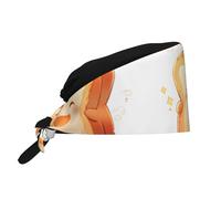 YYHWHJDE Bouffant Scrub Caps Happy Toast Bread Prints - Cappucci chirurgici regolabili per uomini e donne