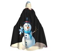 YYHWHJDE Bow Snowman In The Book Stampe Halloween Adulto Mantello Con Cappuccio Uomini E Donne Abbigliamento Mantello Gioco di Ruolo