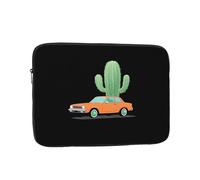 YYHWHJDE Cactus Next to The Car Prints Custodia protettiva antiurto portatile per laptop da 12 pollici per uomini e donne viaggi d'affari e ufficio uso quotidiano