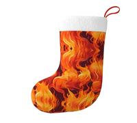 Yyhwhjde Calza decorativa natalizia con immagine di basket sul fuoco, per riempire piccoli regali come caramelle e piccoli giocattoli