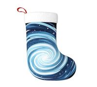 YYHWHJDE Calza di Natale con cielo stellato infinito e vortice, accessorio decorativo soffice e morbido, per donne e uomini