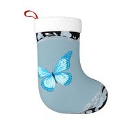 YYHWHJDE Calza di Natale con farfalla nello specchio, accessorio decorativo soffice e morbido, per donne e uomini