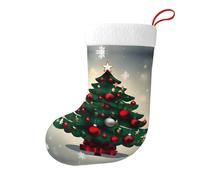 YYHWHJDE Calze decorative natalizie con immagine dell'albero I colori vivaci aggiungono un'atmosfera festosa