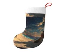 Yyhwhjde - Calzini decorativi natalizi con stampa da spiaggia e sogno, morbidi e soffici, per donne e uomini