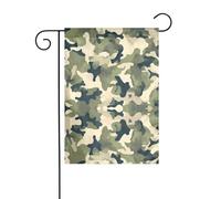 YYHWHJDE camo bosco camoflage modello giardino pennone esterno cortile decorazione fronte retro 30,5 x 45,7 cm