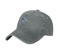 YYHWHJDE Cappello da baseball nero per adulti, con stampa Morning Glory viola, per uomini e donne, elegante e durevole, Grigio, Taglia unica