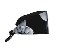 YYHWHJDE Cappello da lavoro traspirante elefante madre e figlio stampe Premium pelle di pesca velluto regolabile, morbido, versatile