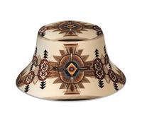 YYHWHJDE Cappello da pescatore riflettente con immagine nativa americana, leggero, traspirante ed elegante, per esterni, nero