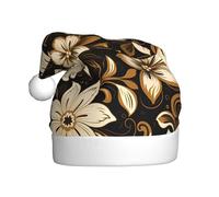 YYHWHJDE Cappello di Natale bianco a sette petali con immagine di fiori per adulti, morbido, leggero e soffice, design per uomini e donne