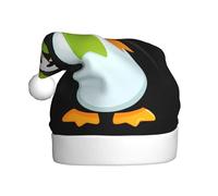 YYHWHJDE Cappello di Natale colorato con stampa di pinguino scarabocchio per adulti che lo rende un regalo divertente e durevole per uomini e donne