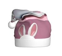 YYHWHJDE Cappello di Natale con coniglietto in una tazza per adulti accessorio festivo di qualità realizzato morbido, leggero