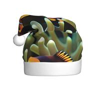 YYHWHJDE Cappello di Natale con motivo pesce pagliaccio per adulti accessorio festivo di qualità realizzato morbido, leggero