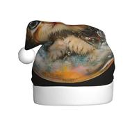 YYHWHJDE Cappello di Natale con stampa del gattino nella bolla per adulti accessorio festivo di qualità realizzato morbido, leggero