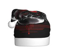 YYHWHJDE Cappello di Natale con stampa di freccia attraverso il cuore per adulti per uomini e donne abbigliamento fascia per occasioni festive