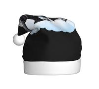 YYHWHJDE Cappello di Natale con stampa di rinoceronte tra le nuvole per adulti, un regalo divertente e durevole per uomini e donne