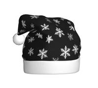 YYHWHJDE Cappello natalizio con fiocchi di neve che volano in tutto il cielo per adulti, morbido, leggero e soffice, design per uomini e donne