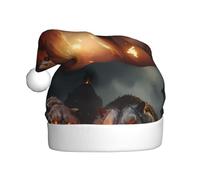 YYHWHJDE Cappello natalizio con immagine di due mostri, per adulti, morbido, leggero e soffice, per uomini e donne