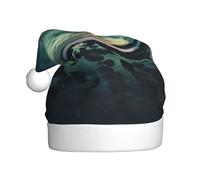 YYHWHJDE Cappello natalizio con stampa di mare sotto l'aurora boreale, durevole, per adulti, per Halloween, Natale, Capodanno