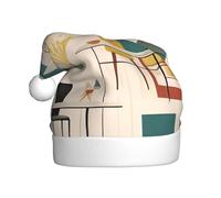 YYHWHJDE Cappello natalizio con stampe moderne di metà secolo per adulti, un regalo divertente e durevole per uomini e donne