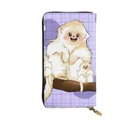 YYHWHJDE Carino Golden Monkey Picture Quality Leather Long Clutch Portafoglio Progettato per Ragazze e Donne Alla Moda Elegante 19 x 10,5 cm, Nero , Taglia unica