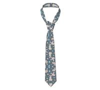 YYHWHJDE Cartone animato carino coniglietto Stampe Cravatta da uomo in stile classico adatto per vacanze e lavoro