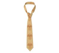 YYHWHJDE Cartone animato carino cucciolo modello cravatta da uomo stile classico vestito cravatta adatto per vacanze e lavoro