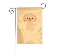 YYHWHJDE Cartone animato carino cucciolo Modello Giardino pennone esterno cortile decorazione fronte-retro 30,5 x 45,7 cm