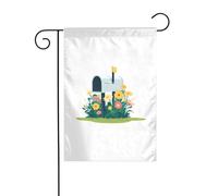 YYHWHJDE Cassetta delle lettere piena di fiori Immagine Giardino pennone esterno cortile decorazione su entrambi i lati 30,5 x 45,7 cm