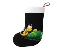 Yyhwhjde Caterpillar che soffia tromba che soffia calze natalizie decorative calze per alberi di Natale, tavoli da pranzo