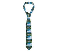 YYHWHJDE cielo tropicale ecologia Modello Cravatta da uomo stile classico cravatta adatta per vacanze e lavoro