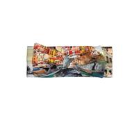 YYHWHJDE Cinque Terre Scenery Prints, fascia per capelli con fiocco per neonati, morbida ed elastica, accessorio per fotografia e baby shower