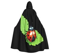 YYHWHJDE Coccinella mangiare menta stampe Halloween adulto mantello con cappuccio per feste e costumi