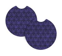 YYHWHJDE Confezione da 2 sottobicchieri per auto con stampa sciame fantasma, il regalo ideale per l'inaugurazione della casa per i proprietari di auto, in neoprene di alta qualità, stile e protezione